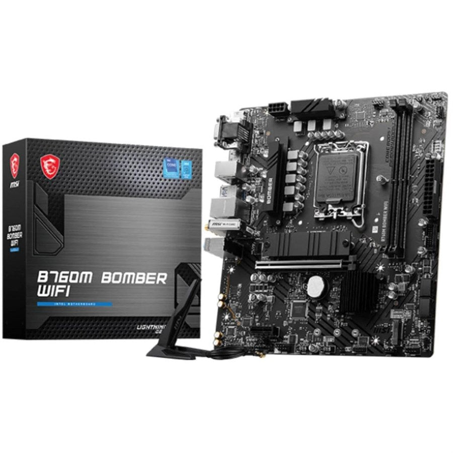 MSI Motherboard B760M BOMBER WIFI DDR5 MSI Motherboard B760M BOMBER WIFI DDR5